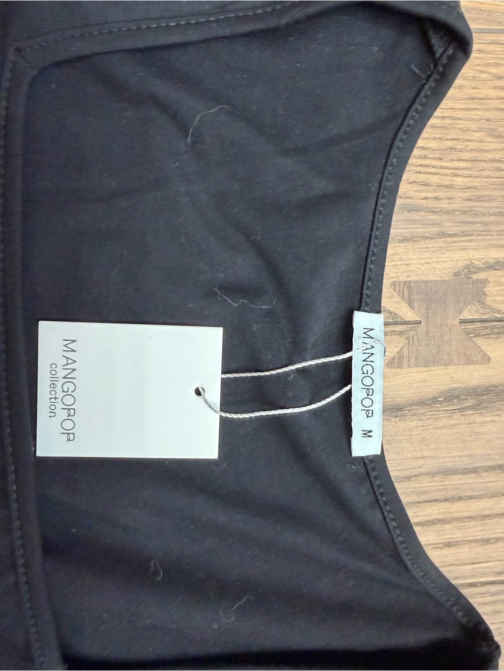 Mango Black Bandeau Top
